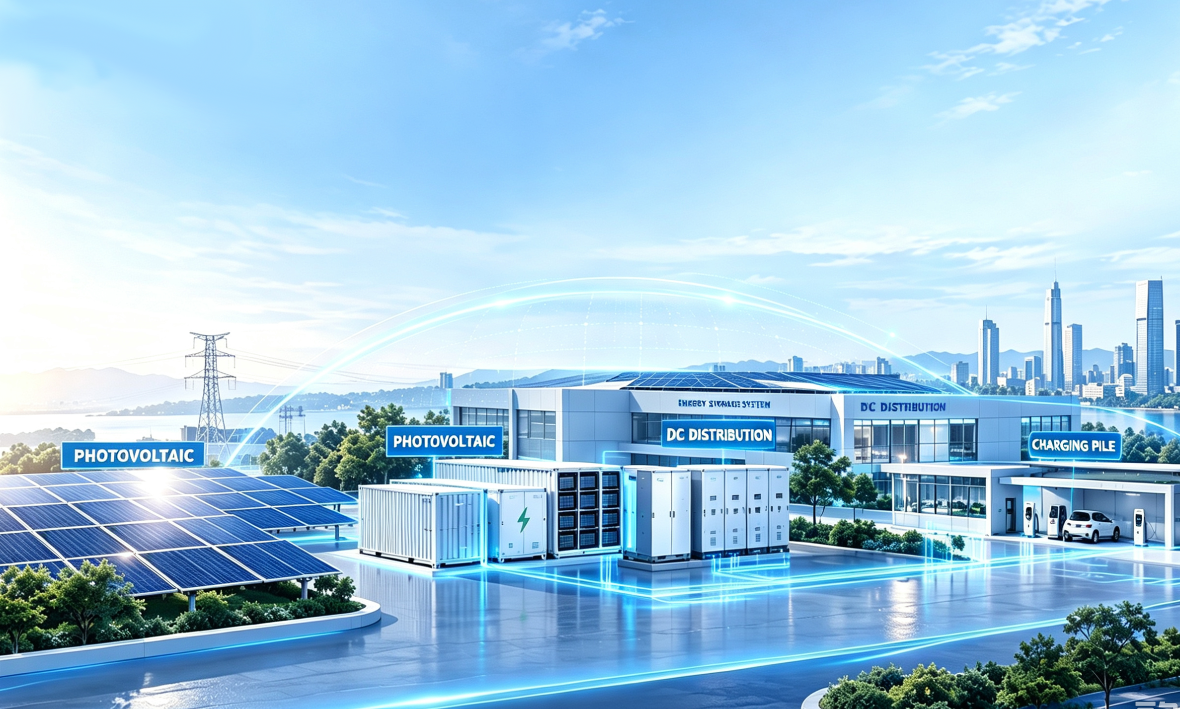 Photovoltaic energy storage and DC distribution solution